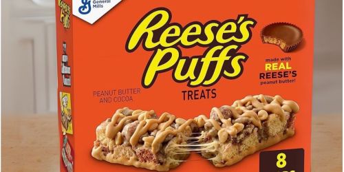 Grab 16 Reese’s Puffs Cereal Treat Bars for Just $4 Shipped on Amazon