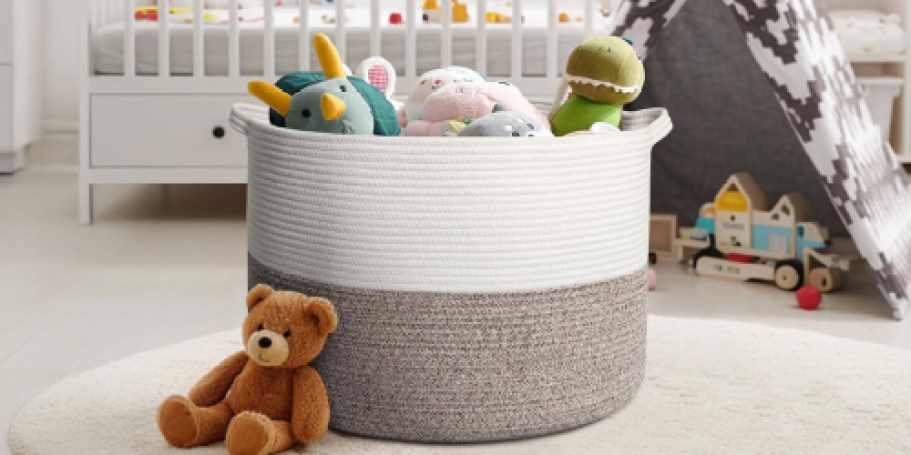 Extra-Large Rope Storage Basket Only $19.99 Shipped on Amazon (Reg. $40)