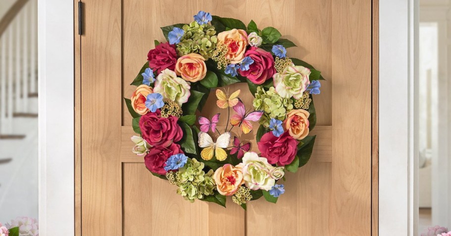 Large Summer Floral Wreaths from $23 on SamsClub.com