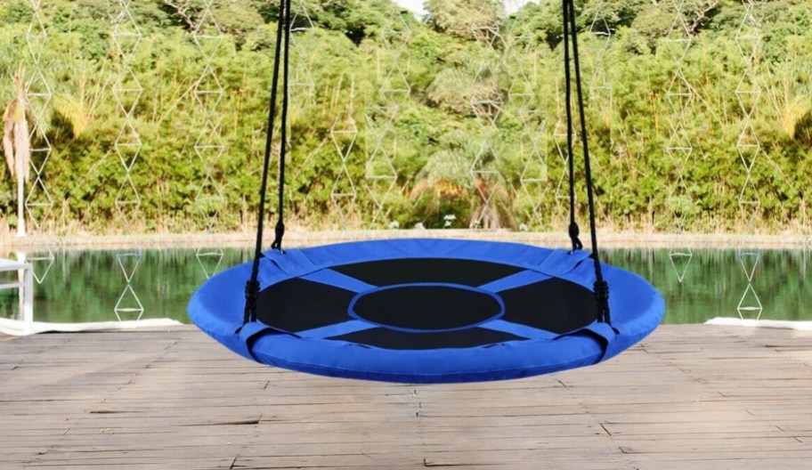 blue saucer swing
