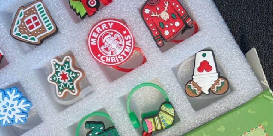 Christmas Tumbler Straw Topper Advent Calendars from $5.99 on Amazon