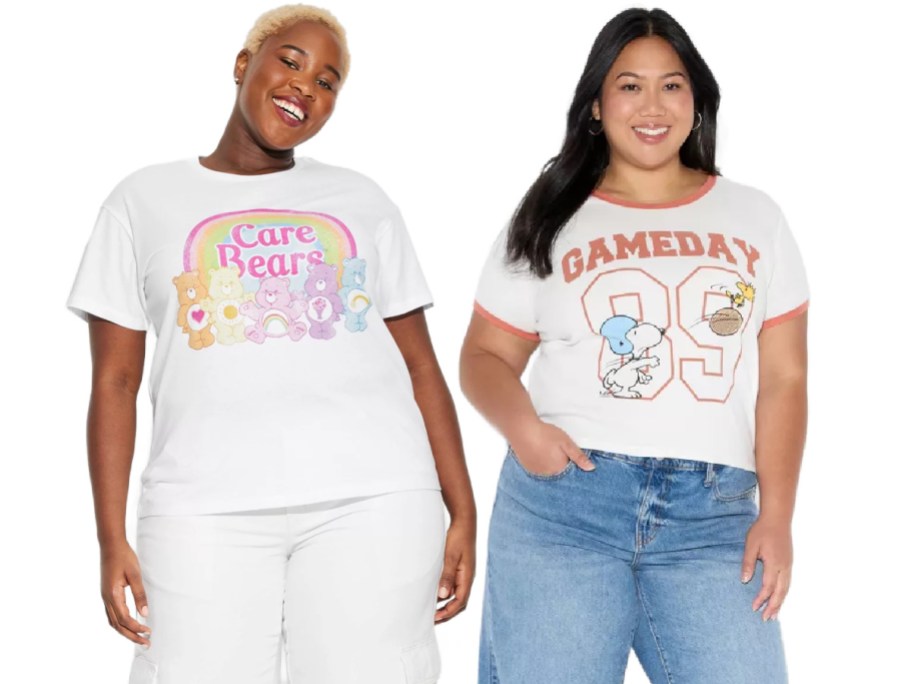Two women wearing tshirts from Target.