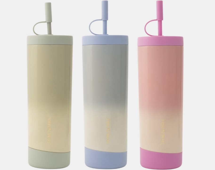 3 24oz ombre design tumblers