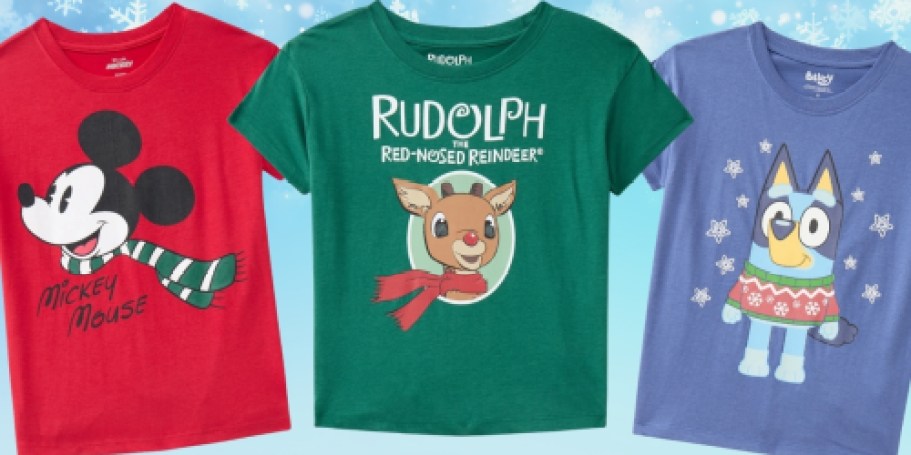 Kids Character Clothing from $2.99 on Walmart.com (Including Holiday Styles)