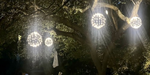 Over $40 OFF LED Christmas Light Balls 3-Pack on Amazon (Collin Has These Up All Year!)