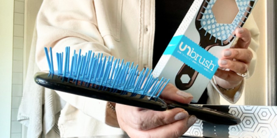 Unbrush 2-Pack Just $10 Shipped (Reg. $32) | Detangles Wet or Dry Hair