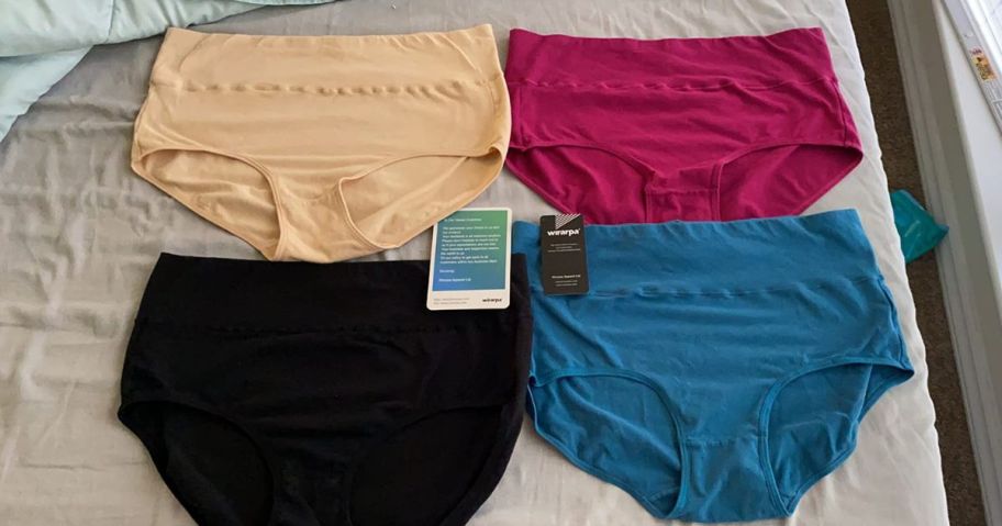 four women's panties