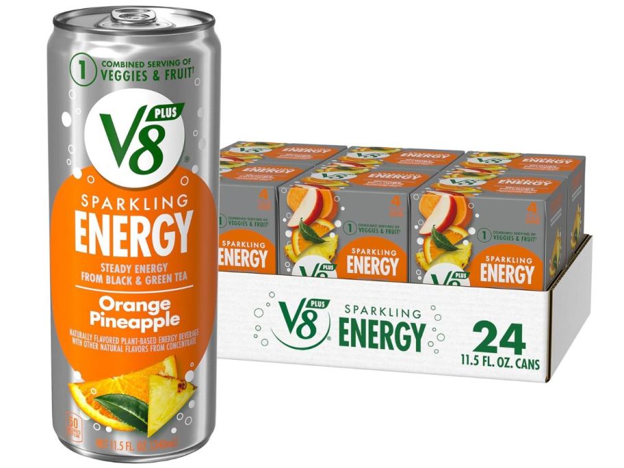 V8 Energy Orange Pineapple Energy Drink 11.5oz 24-Pack