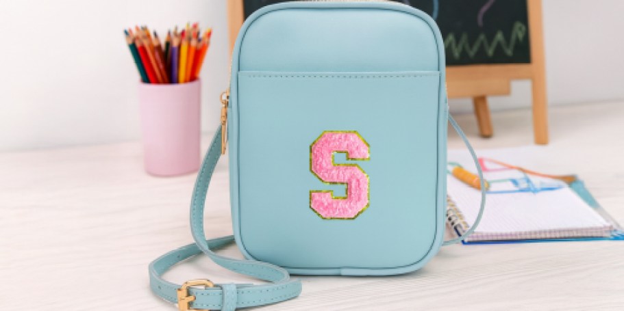 Amazon Vegan Leather Initial Crossbody Bag Just $6.88!