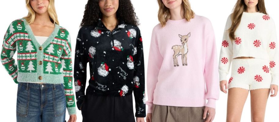 walmart christmas shirts and two piece set