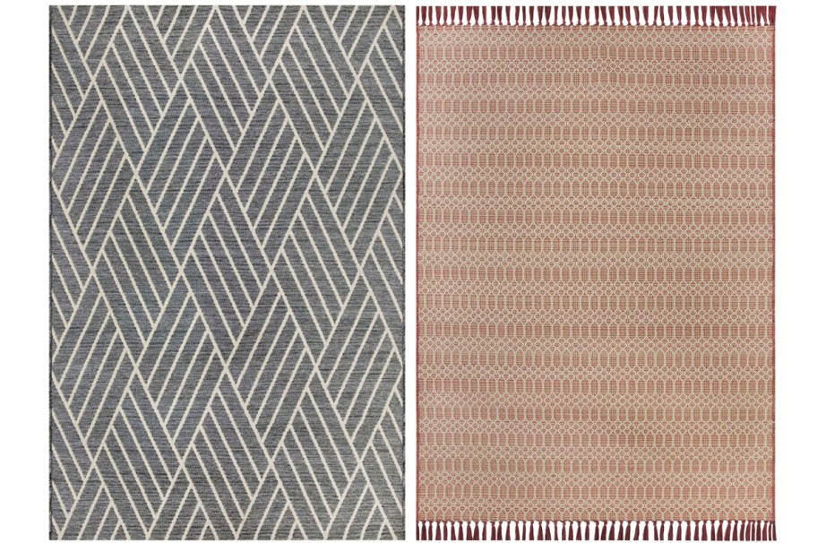 gray and tan outdoor rugs 