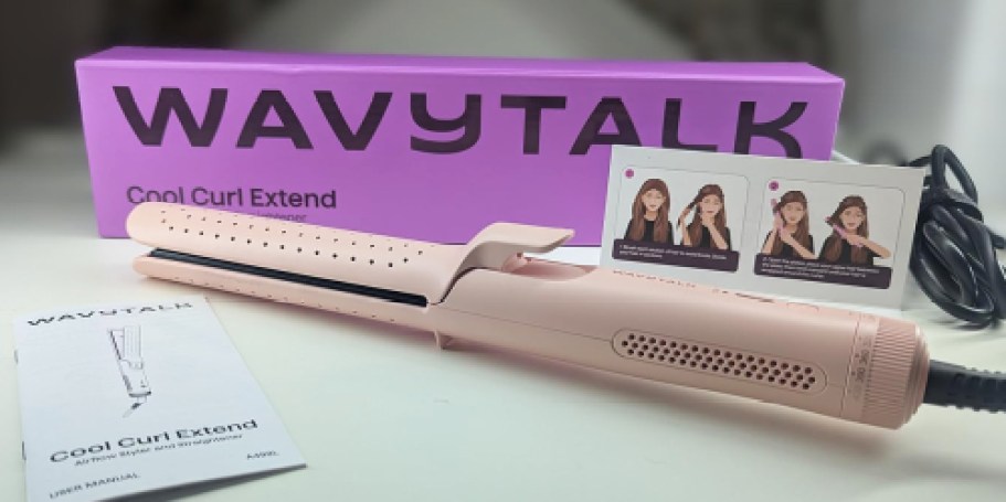 Wavytalk Airflow Styler Curling Iron Just $24.99 on Amazon