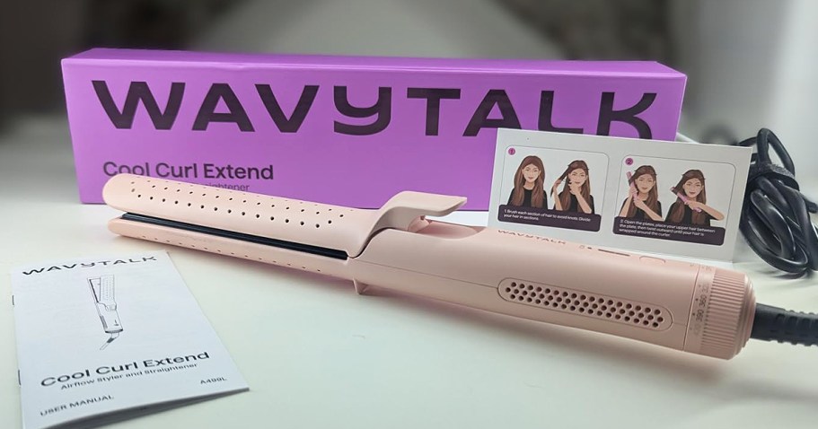Wavytalk Airflow Styler Curling Iron Just $24.99 on Amazon
