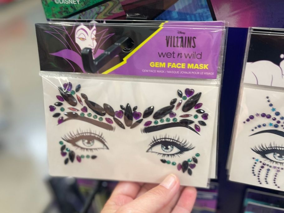 Wet N Wild Disney Villains Maleficent Gem Face Mask in hand in store
