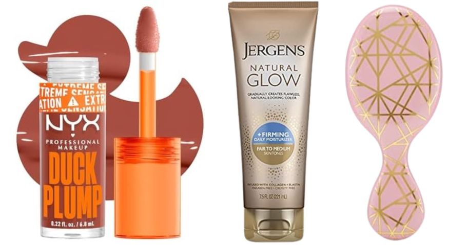 nyx, jergens, and wet brush products