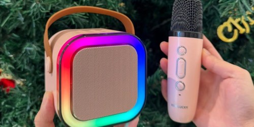 Kids Karaoke Machine w/ 2 Microphones Only $9.49 on Amazon (Fun Gift Idea!)