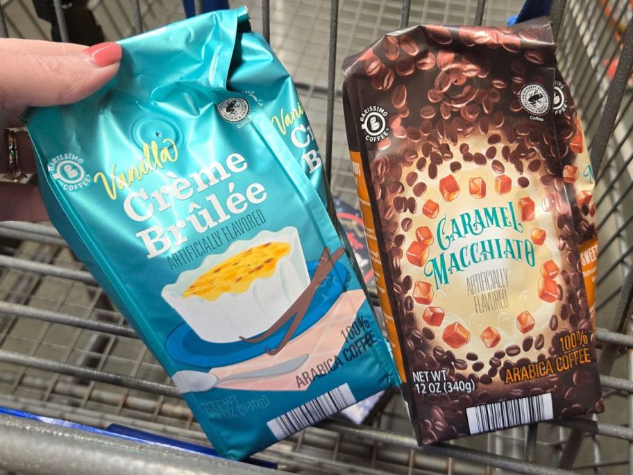 Two bags of Barissimo Flavored Coffee at ALDI