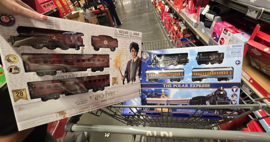 Aldi Polar Express & Hogwarts trains