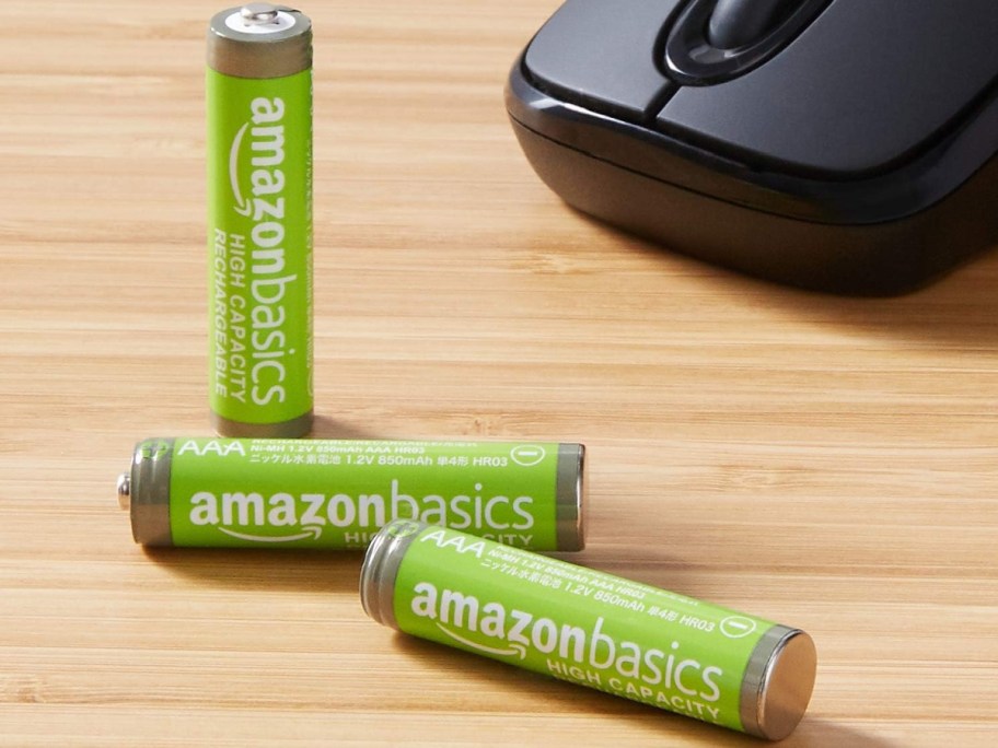 3 green Amazon batteries.