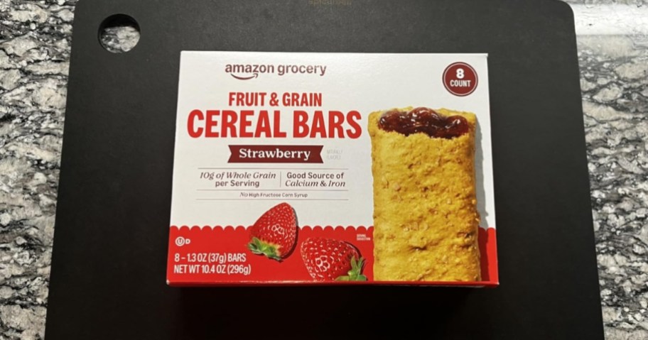 amazon grocery fruit and grain bars in strawberry flavor