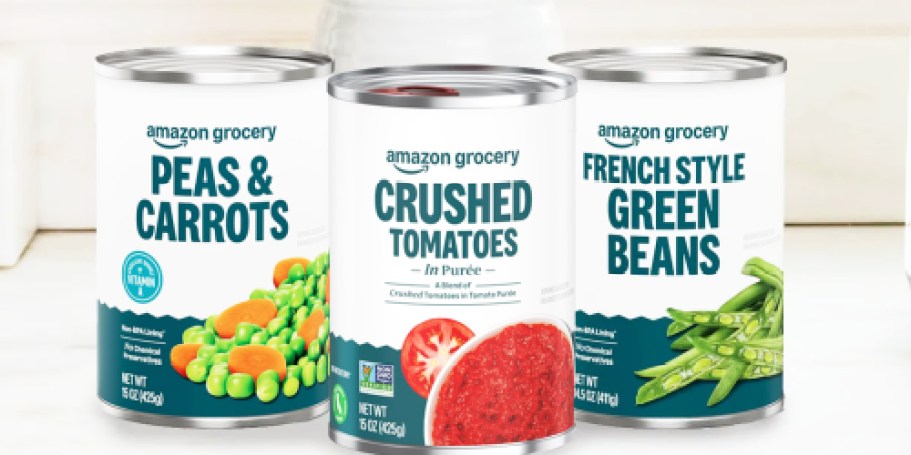 Amazon Grocery Canned Vegetables from 58¢ Shipped