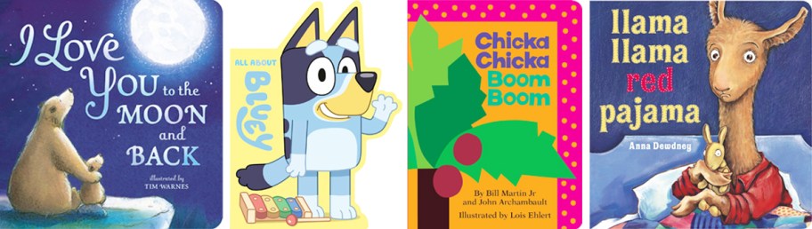 4 kids book titles in a row