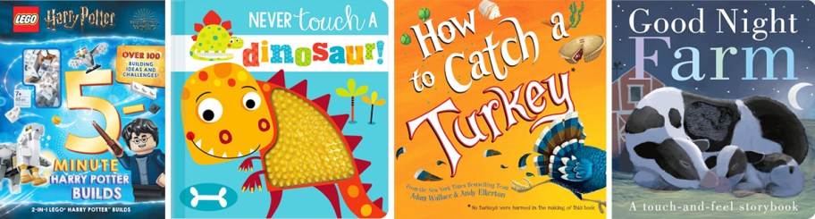 4 kids book titles in a row