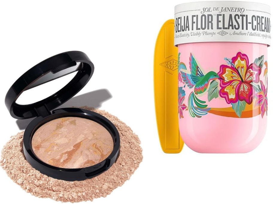 Stock images of Laura Geller Foundation and Sol de Janeiro Beija Flor Cream