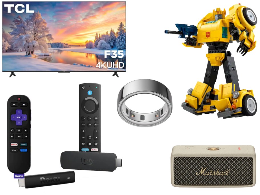 Best Buy Black Friday Deals including TCL TV, LEGOs, Streaming devices, Oura Ring, and Speaker