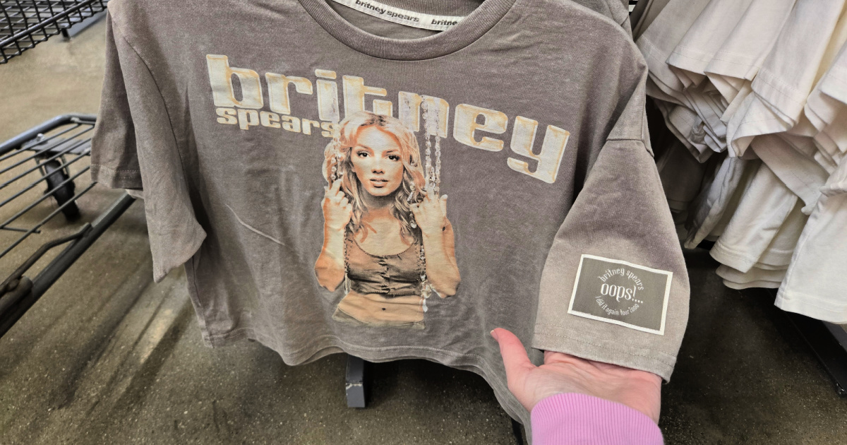 Graphic Skimmer Tees UNDER $10 on Walmart (Britney Spears, Spice Girls)