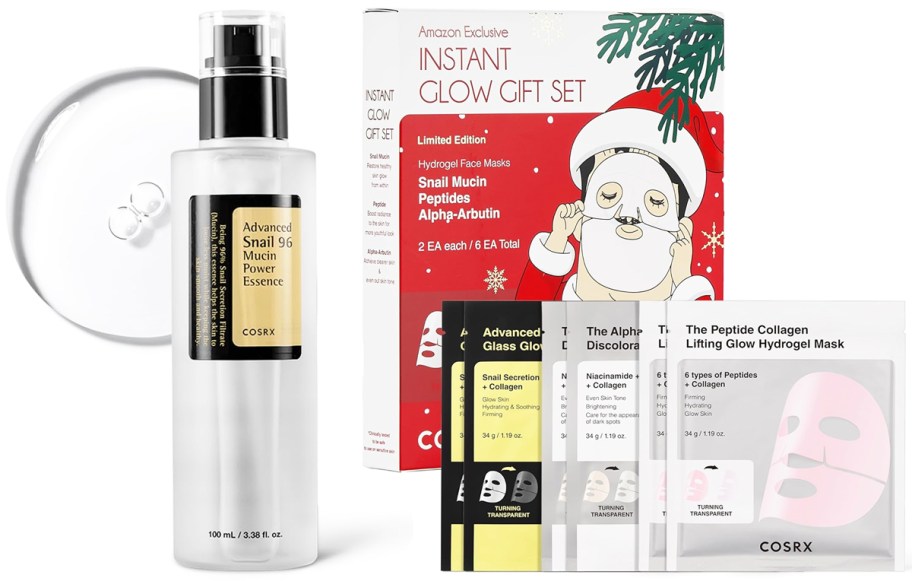 COSRX Snail Mucin and face mask set