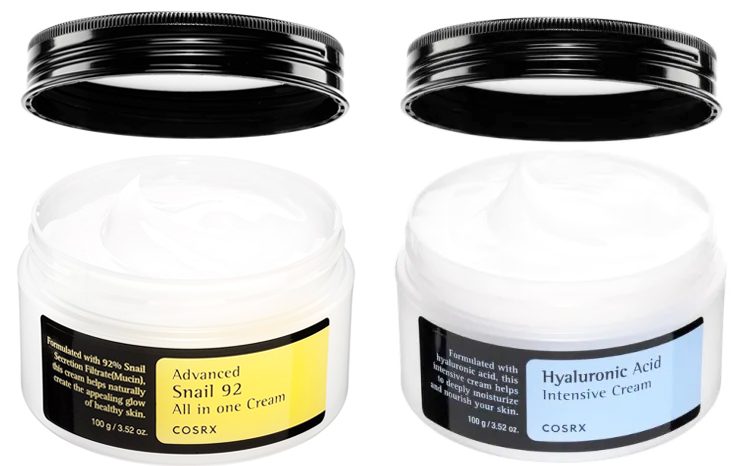 COSRX moisturizers and serum