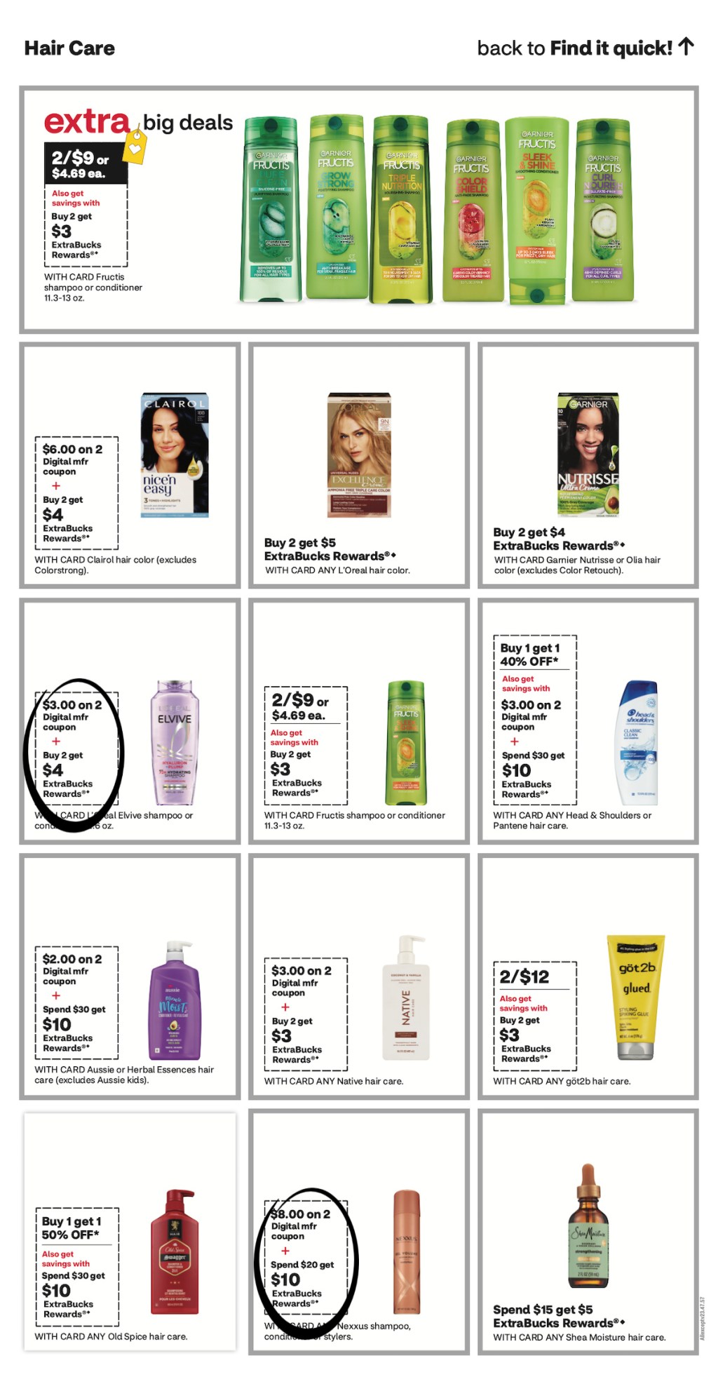 page from CVS ad