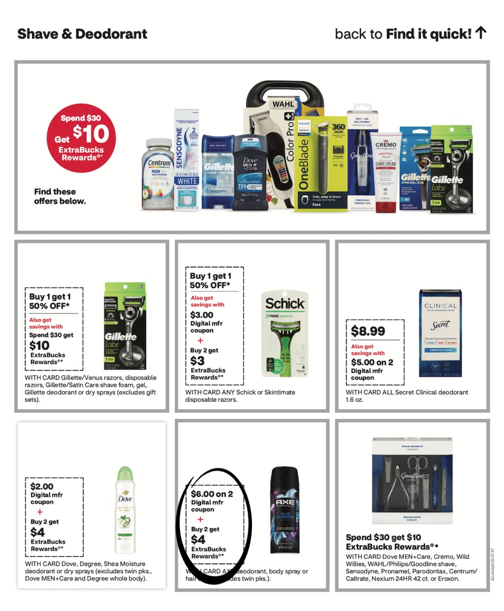 page from CVS ad