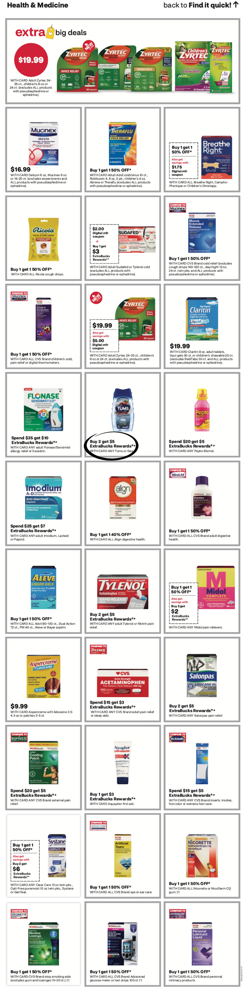 page from CVS ad