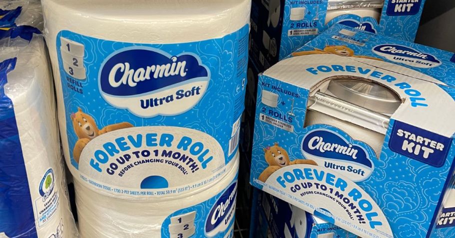 Charmin Forever Roll Starter Kit & 3 Refills Only $36.94 Shipped After Cash Back at Walmart