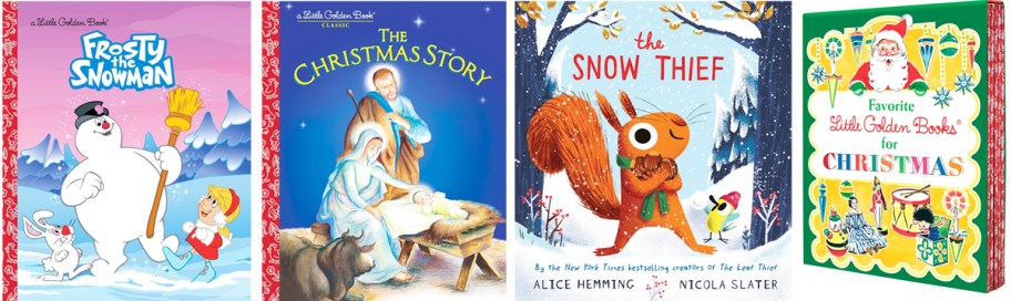 4 christmas kids books in a row