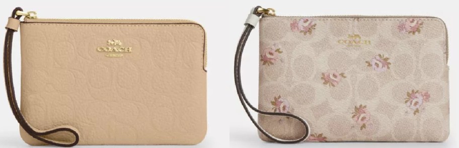 Two Coach wristlets.