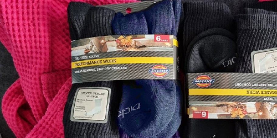 Dickies Men’s Moisture Control Socks 6-Pack Only $8 Shipped on Amazon (Reg. $16)