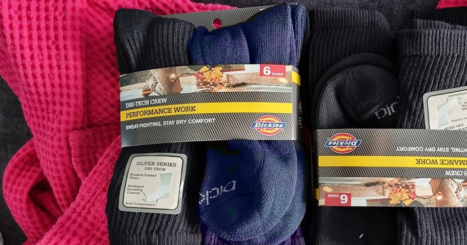 Dickies Men’s Moisture Control Socks 6-Pack Only $8 Shipped on Amazon (Reg. $16)