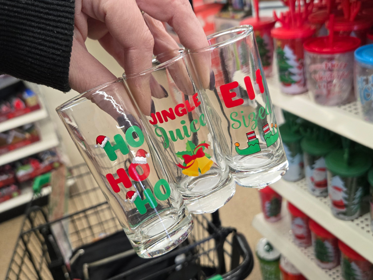 NEW at Dollar Tree: $1.50 Christmas Light Sipper Cups, Shot Glasses & More!