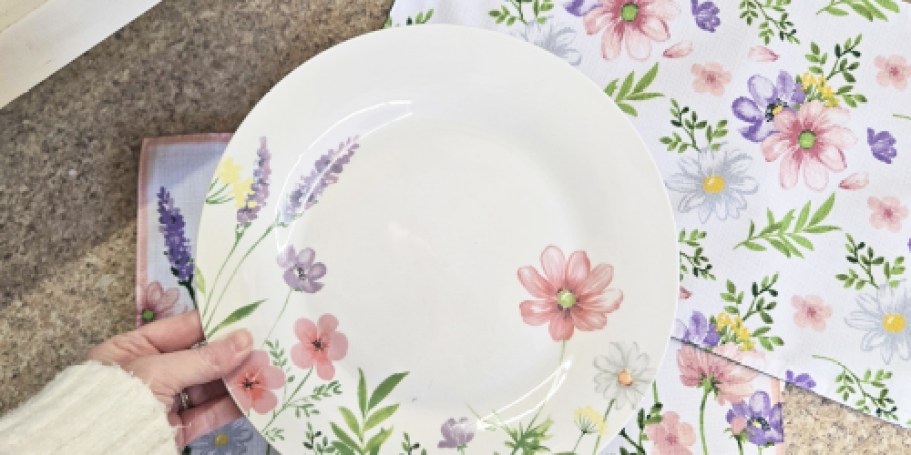 Dollar Tree Wildflower Dishes Only $1.50 (Great for Easter)