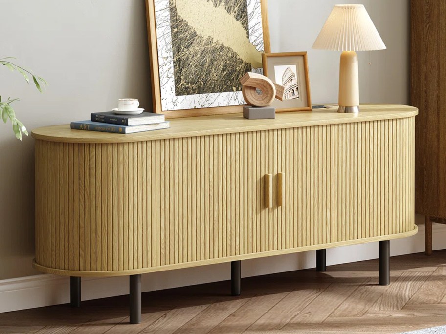 Ebern Designs Modern Wood TV Stand