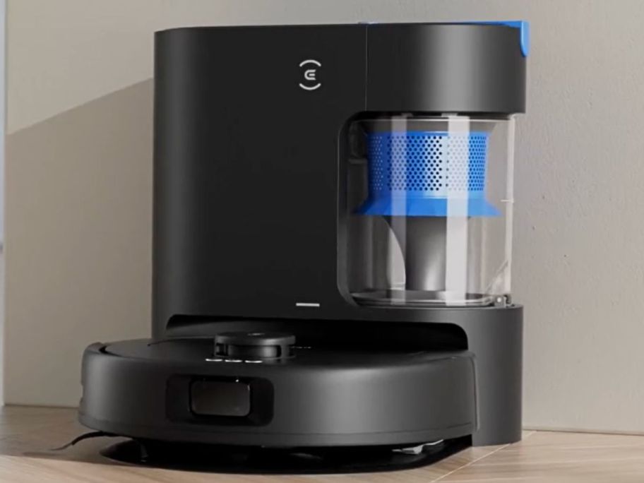 An ECOVACS Deebot N20e Robot Vacuum Cleaner & Mop with base