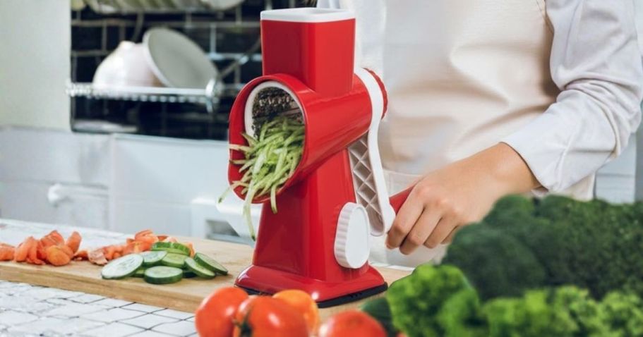 Rotary Cheese Graters from $13.99 on Amazon (Shreds Veggies Too!)