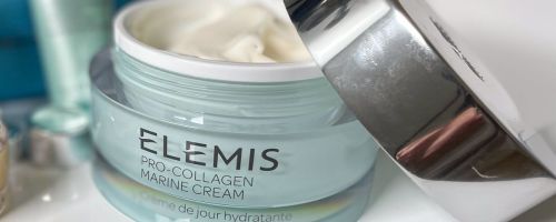 An open jar of Elemis Marine Cream