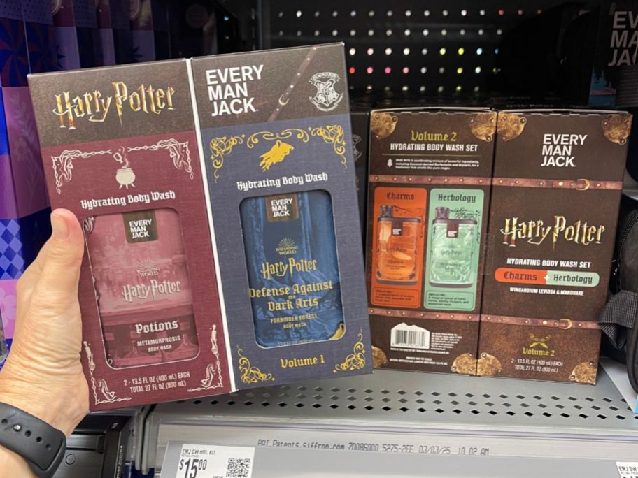 Every Man Jack Harry Potter Gift Sets on a shelf