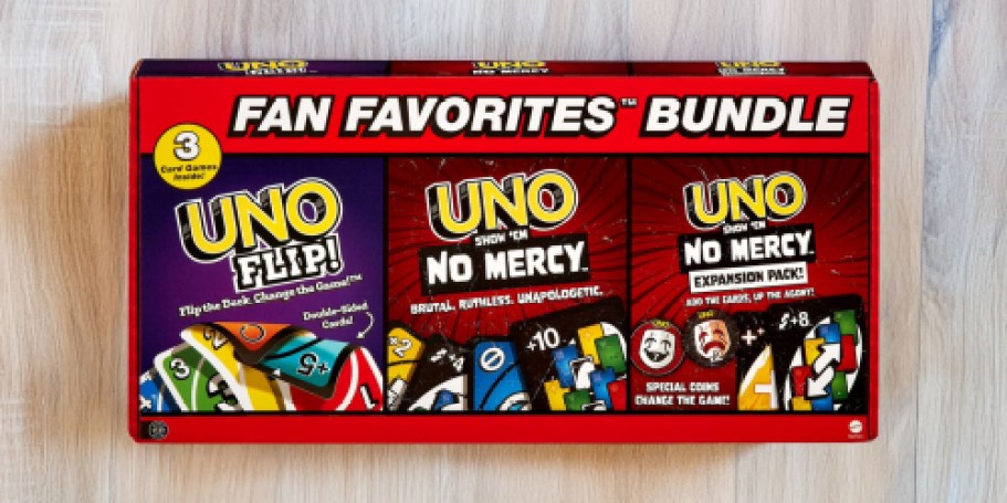 UNO Card Game Bundle Just $10 on Walmart.com | Includes 2 Games + Expansion Pack!