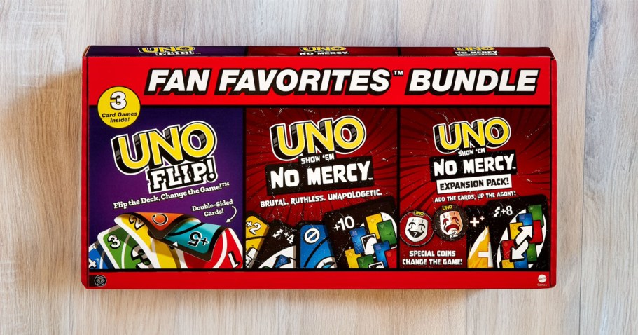 UNO Card Game Bundle Just $10 on Walmart.com | Includes 2 Games + Expansion Pack!