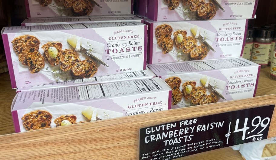 gluten free cranberry toasts